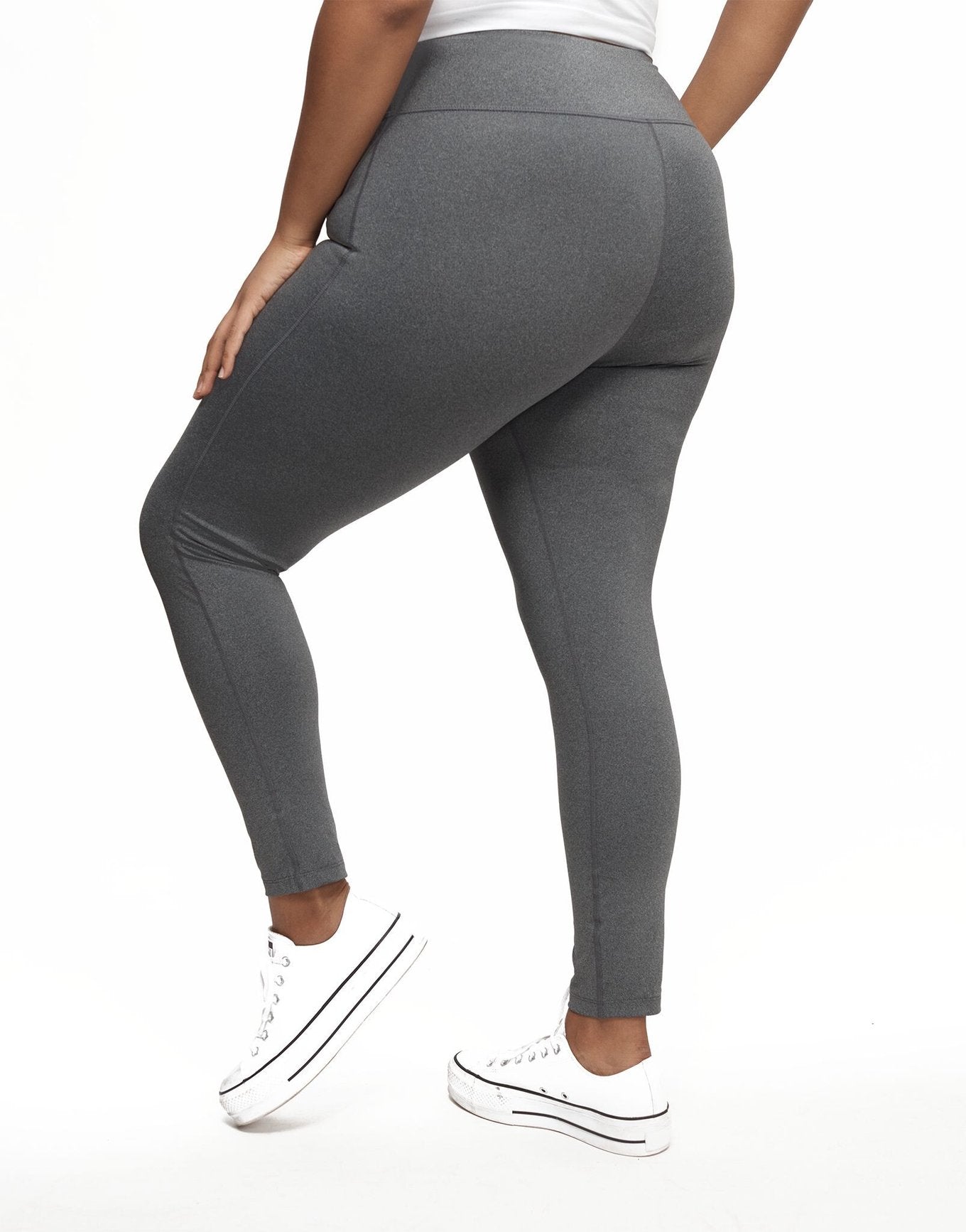 Haley Heathered Legging Gray