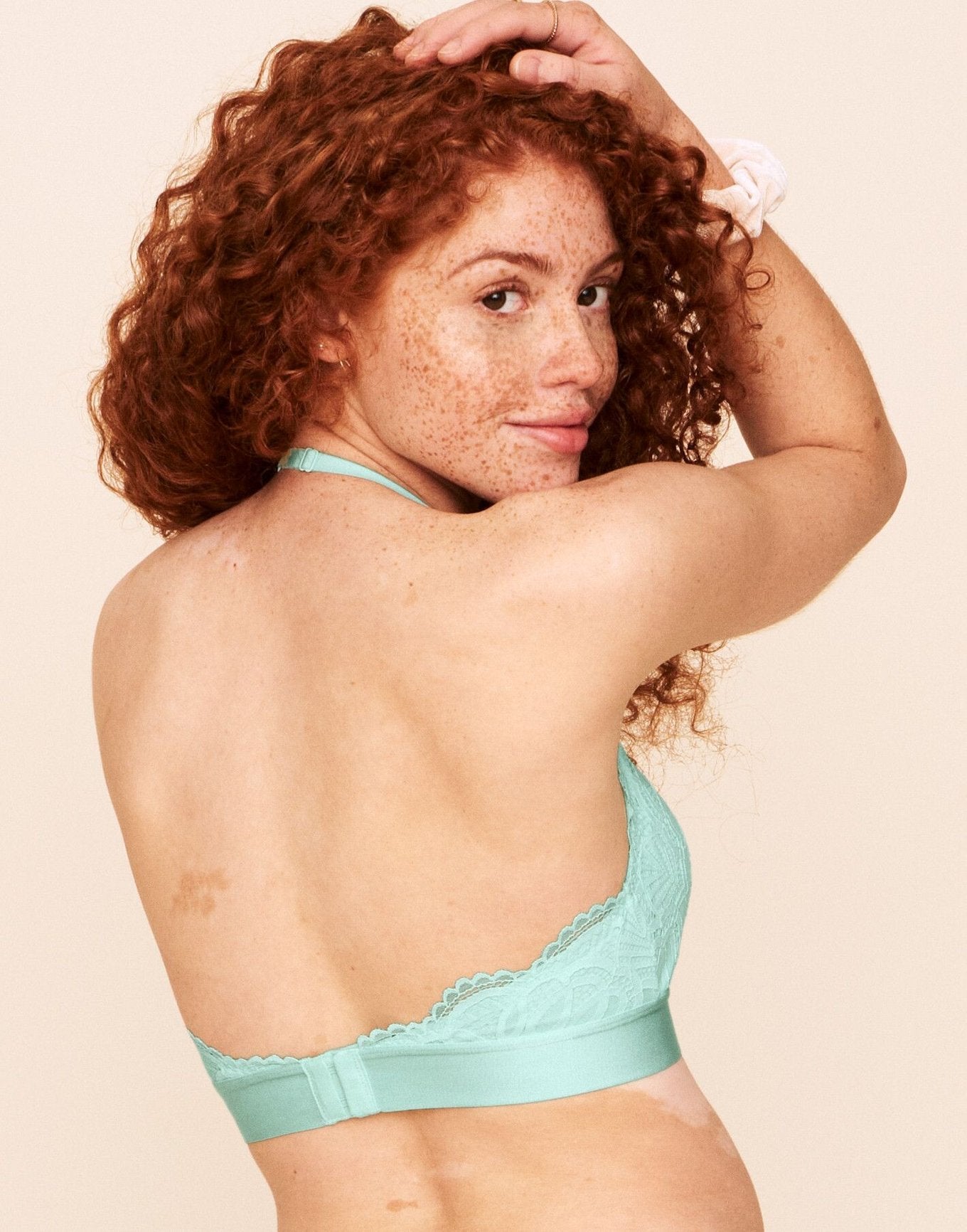 Rylan Halter Bralette Lined Green