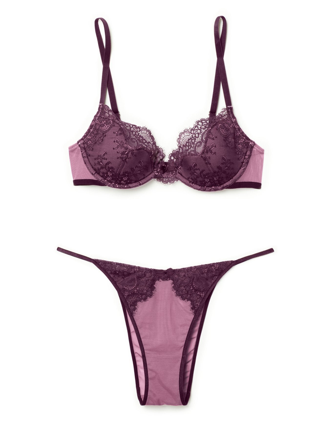 Evelyn Unlined Purple