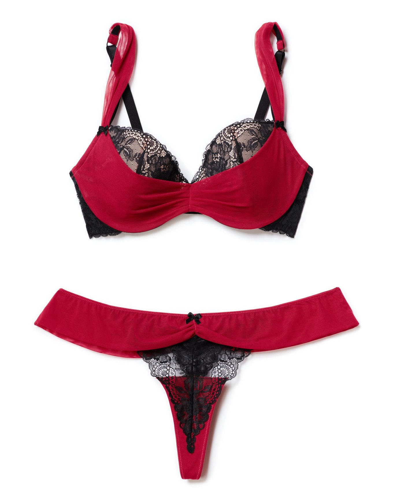 Clairabelle Push Up Red