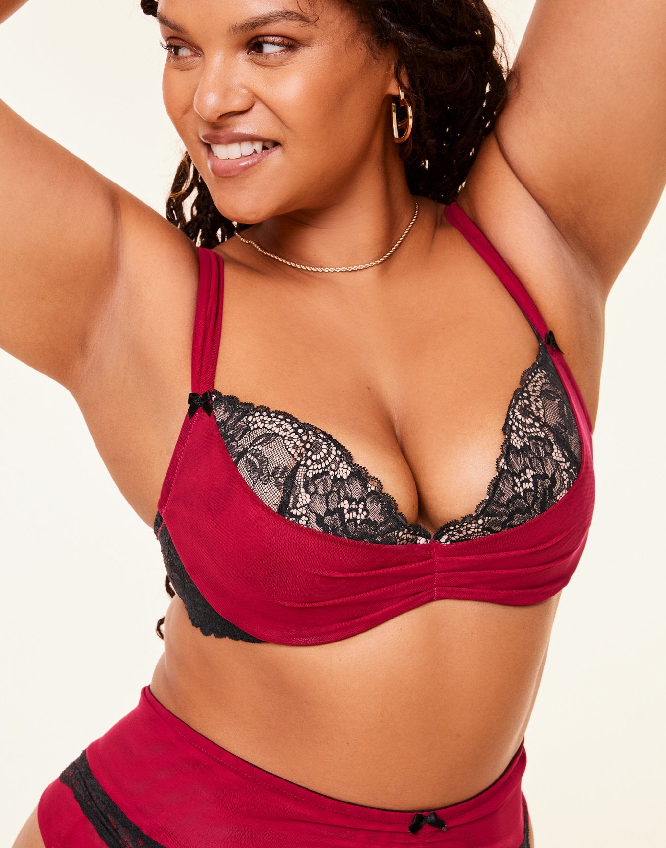 Clairabelle Push Up Red