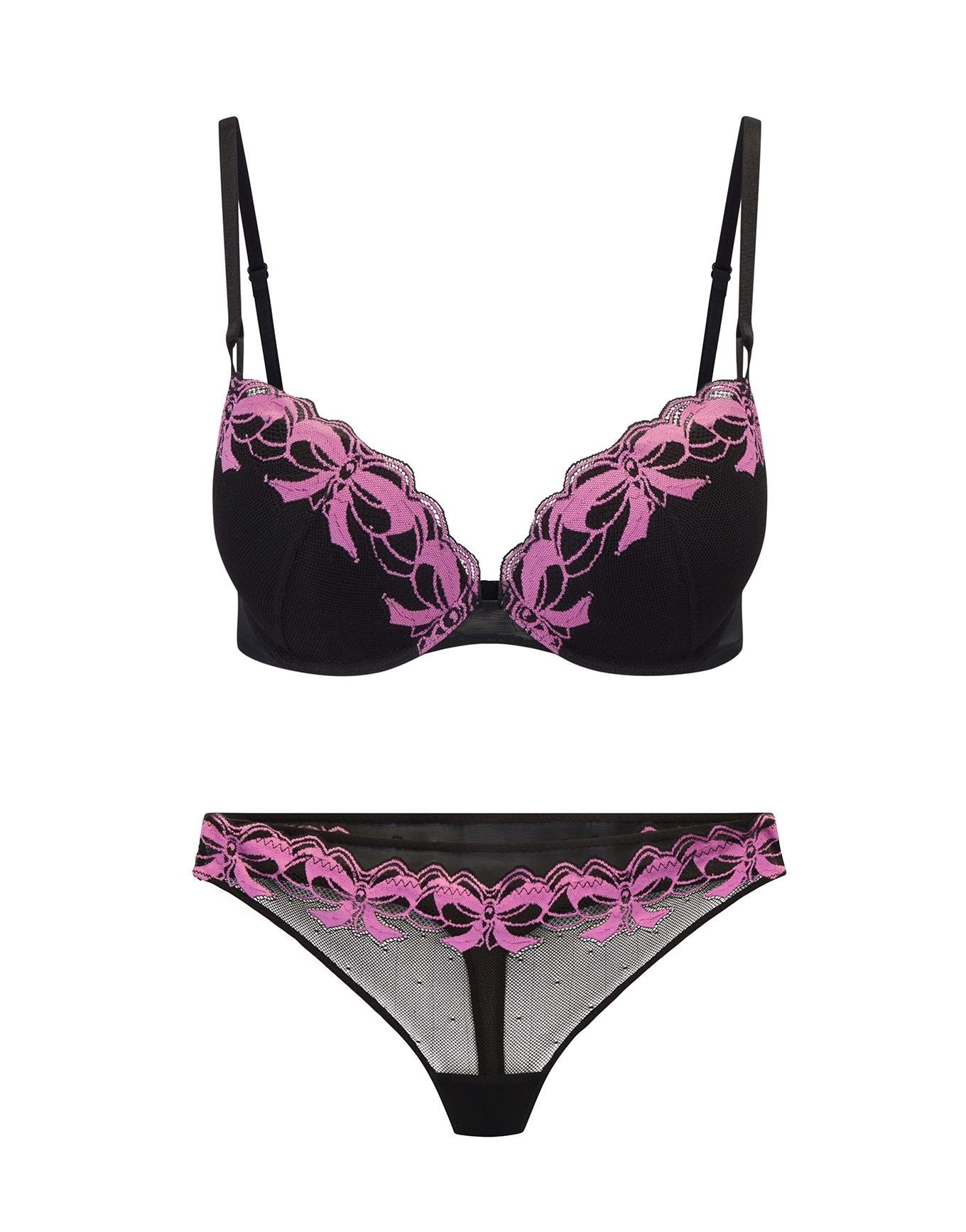 Audrina Push Up Black