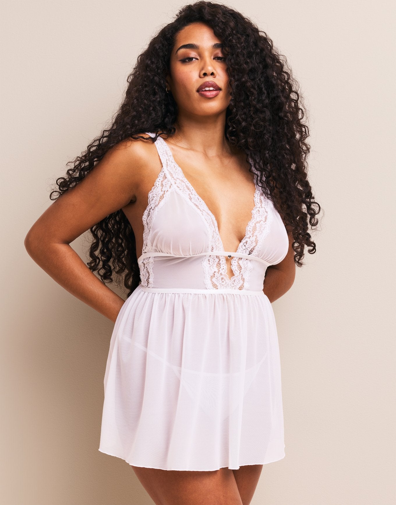 Adalee Unlined White