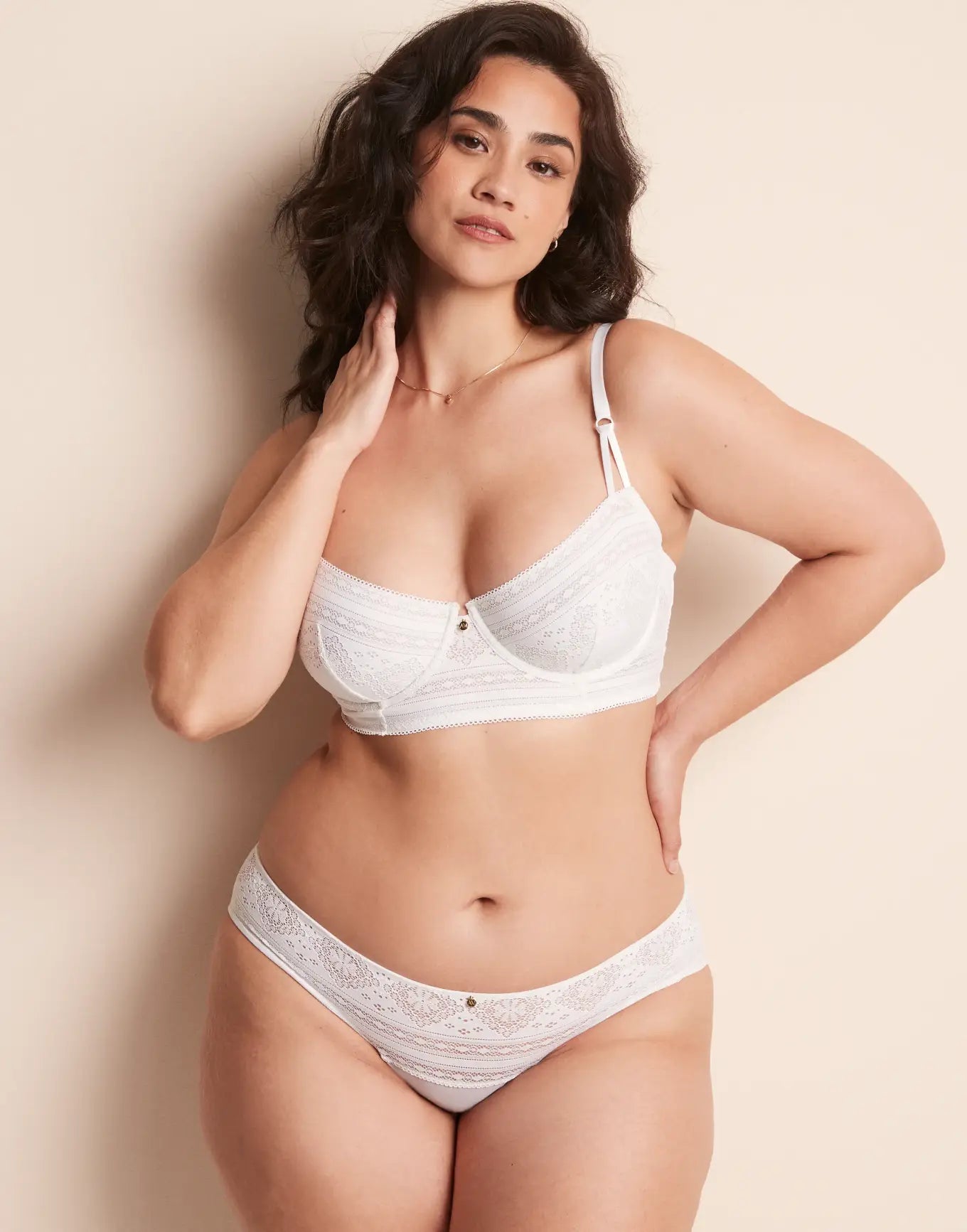 Zooey Unlined White