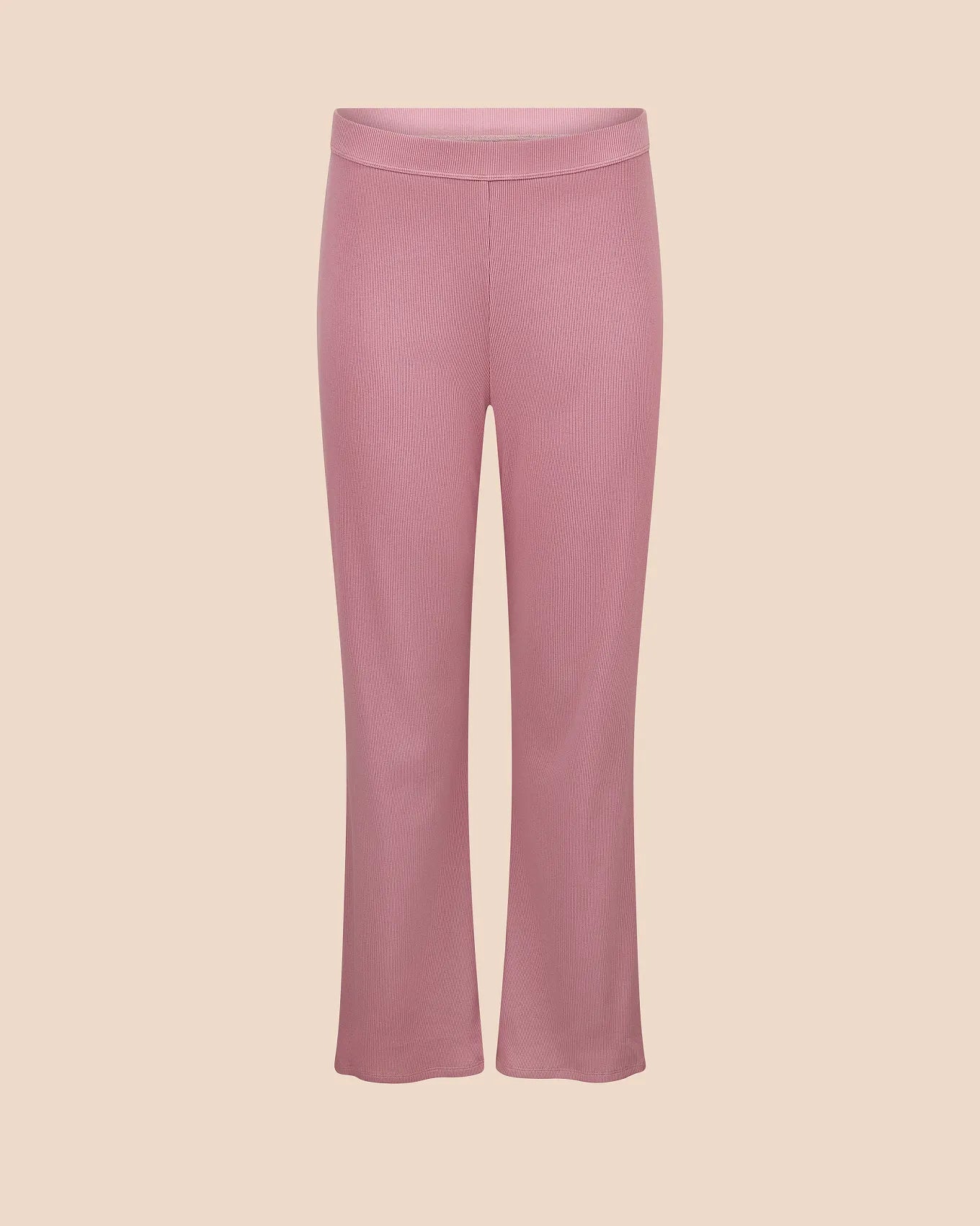 Rib Boyfriend Pant Purple
