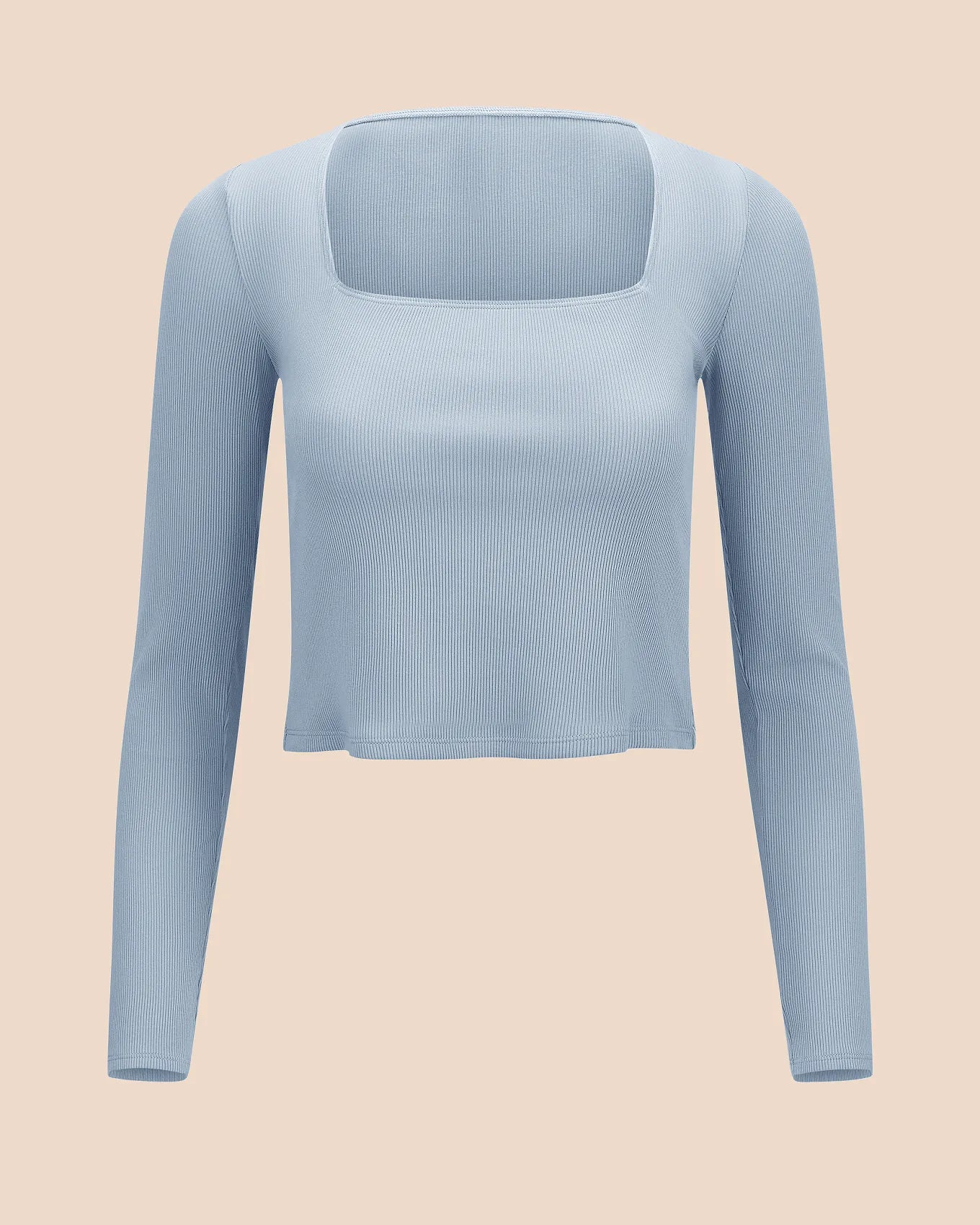 Rib Long Sleeve Blue