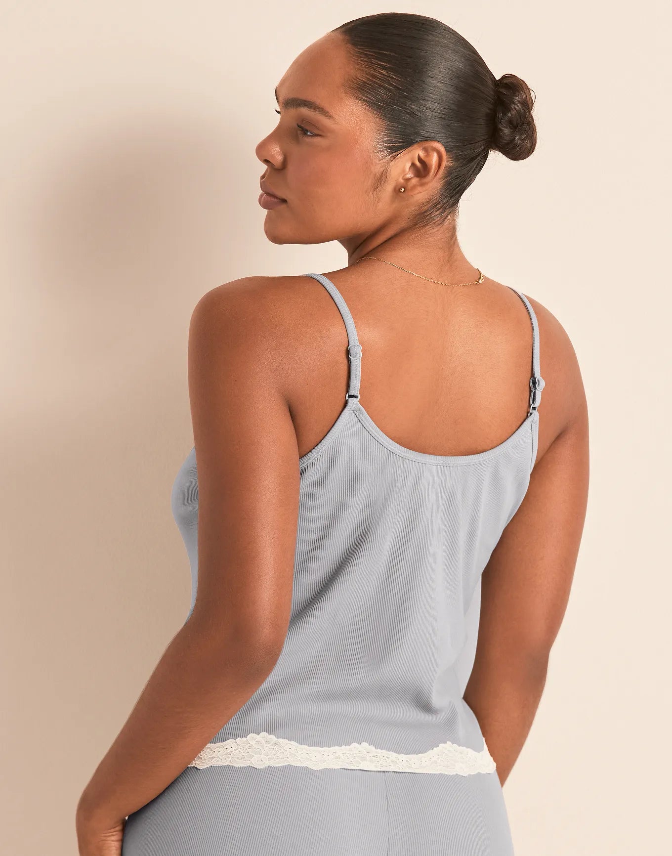 Rib Cami Gray