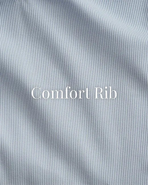 Rib Romper Blue