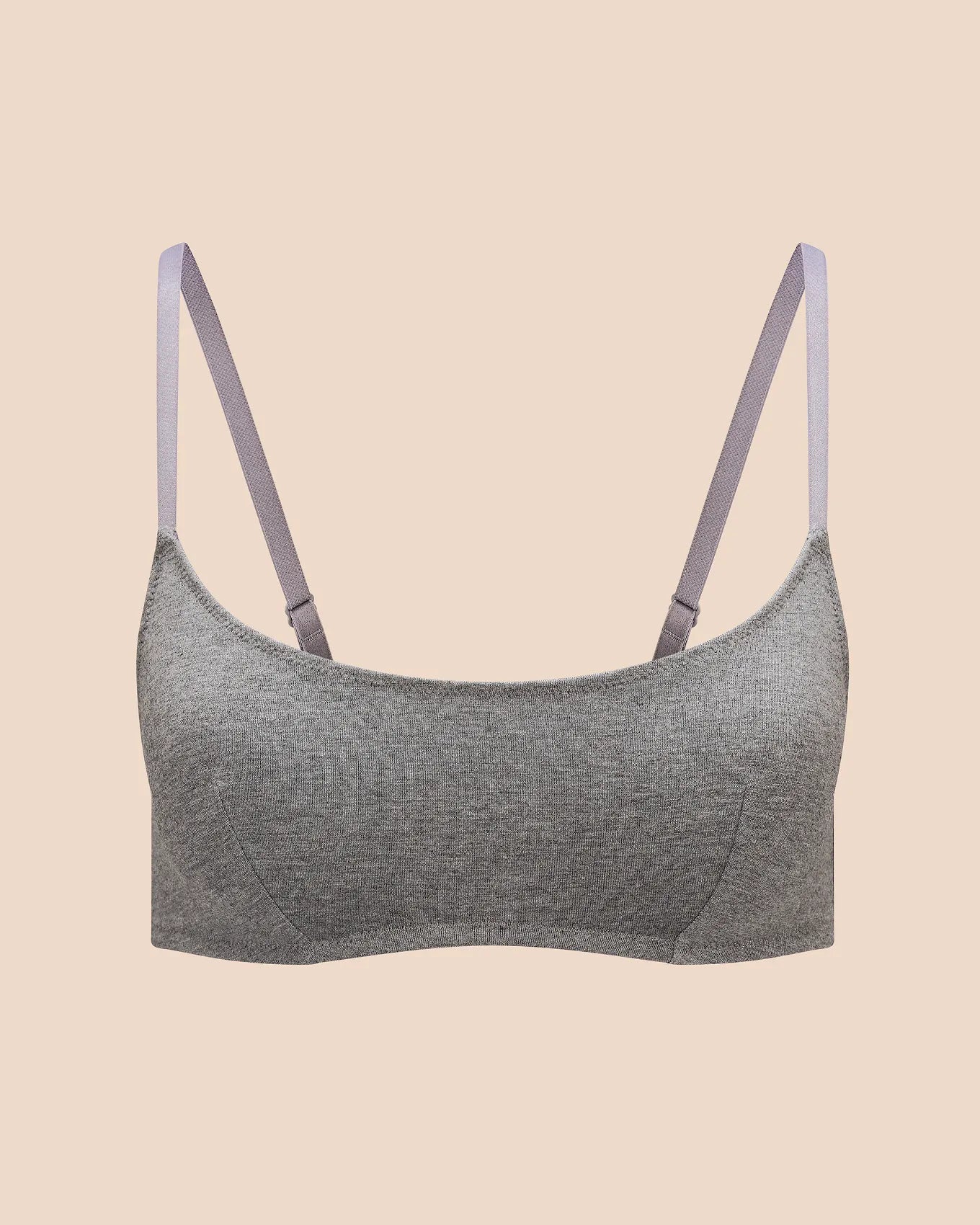 Jersey Wireless Scoop Unlined Gray
