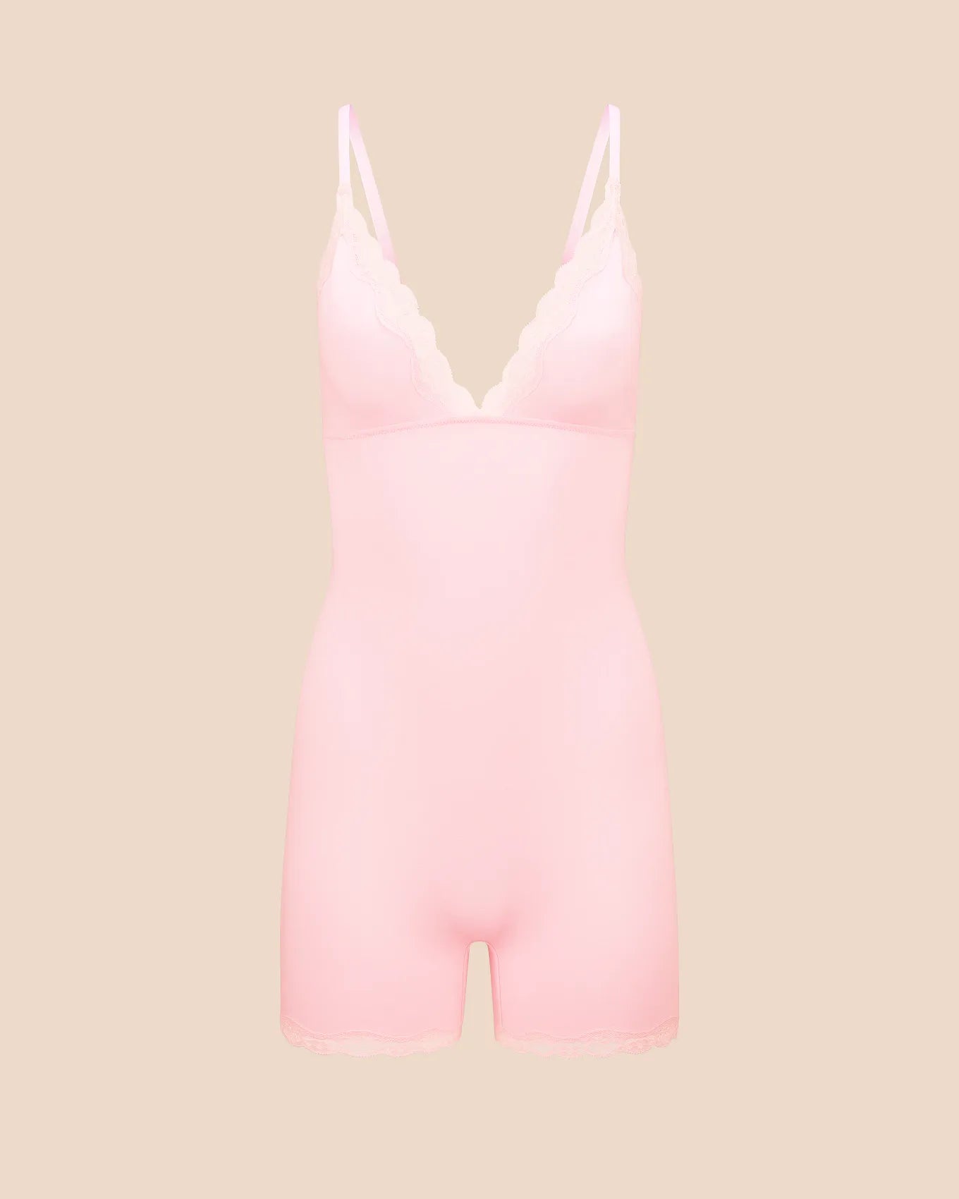 Jersey Romper Unlined Pink
