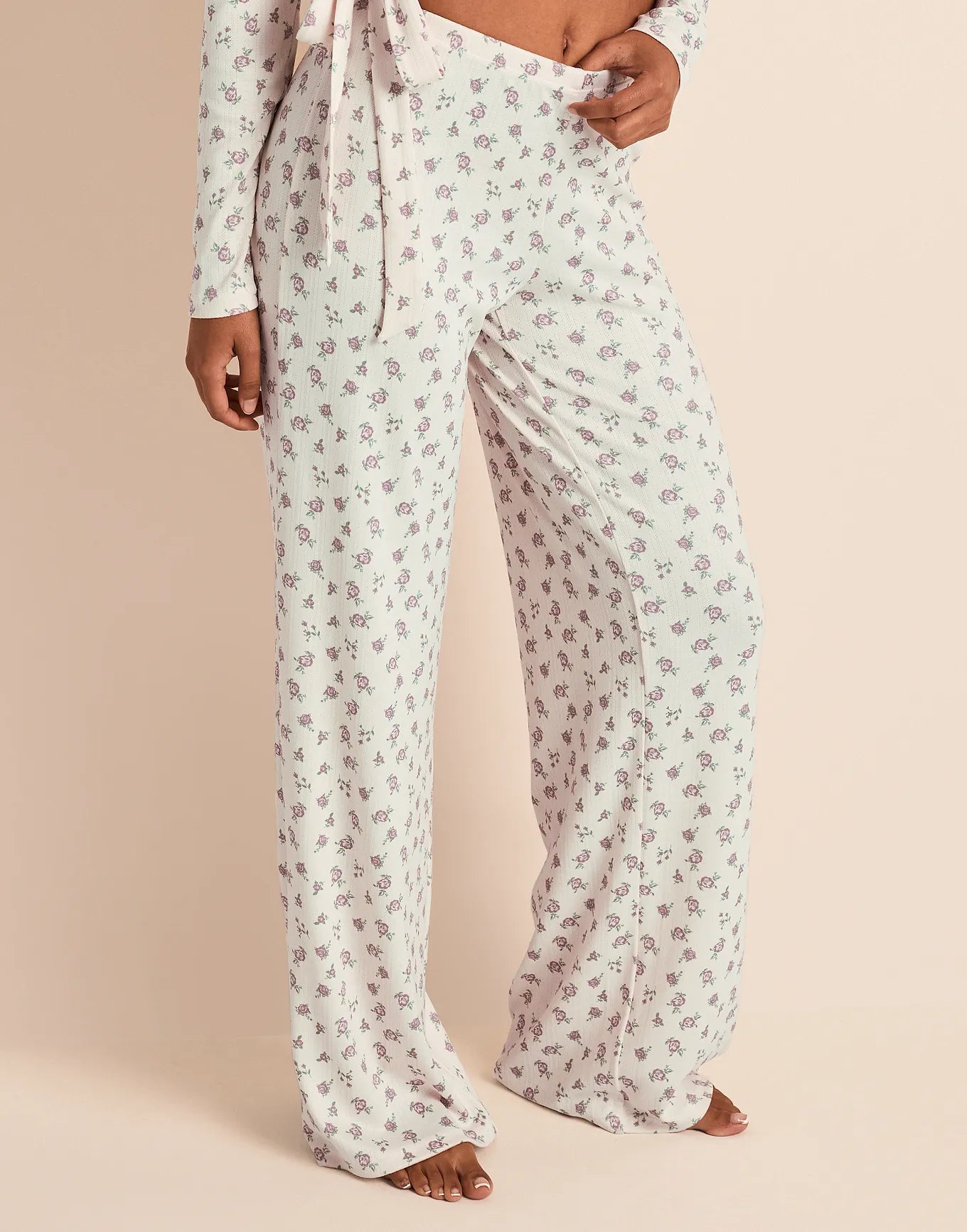 Pointelle Pant Print
