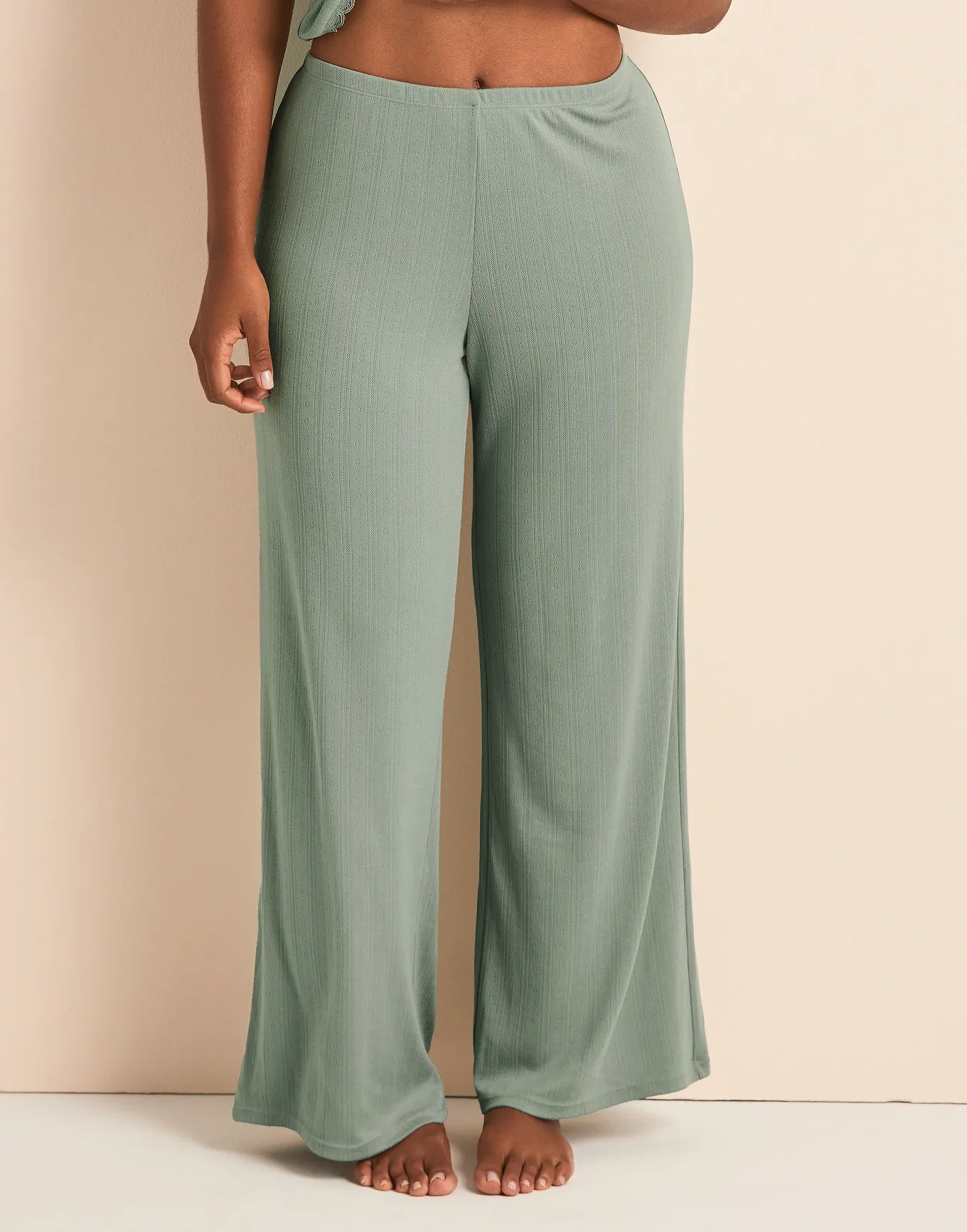 Pointelle Pant Green
