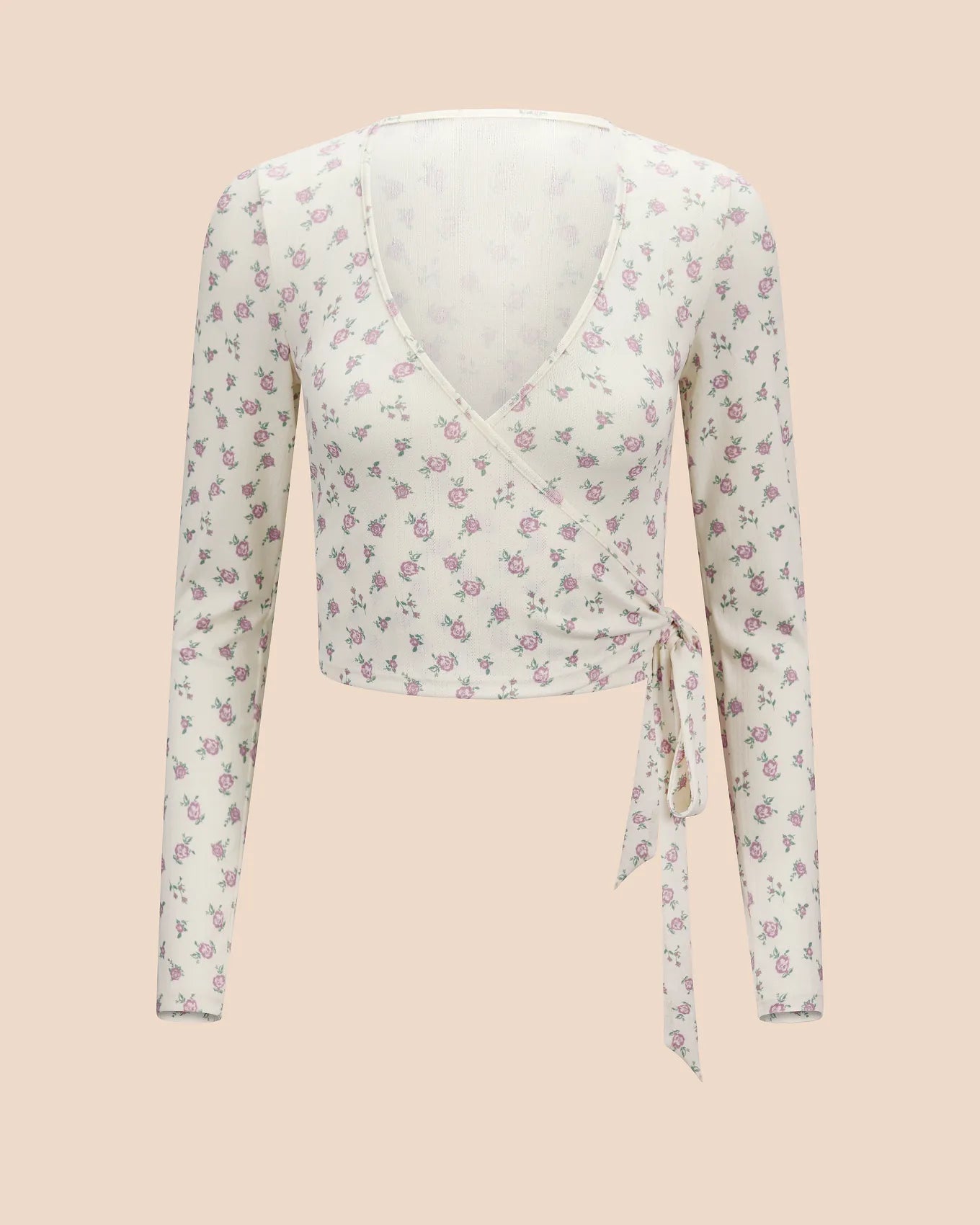 Pointelle Ballet Wrap Print