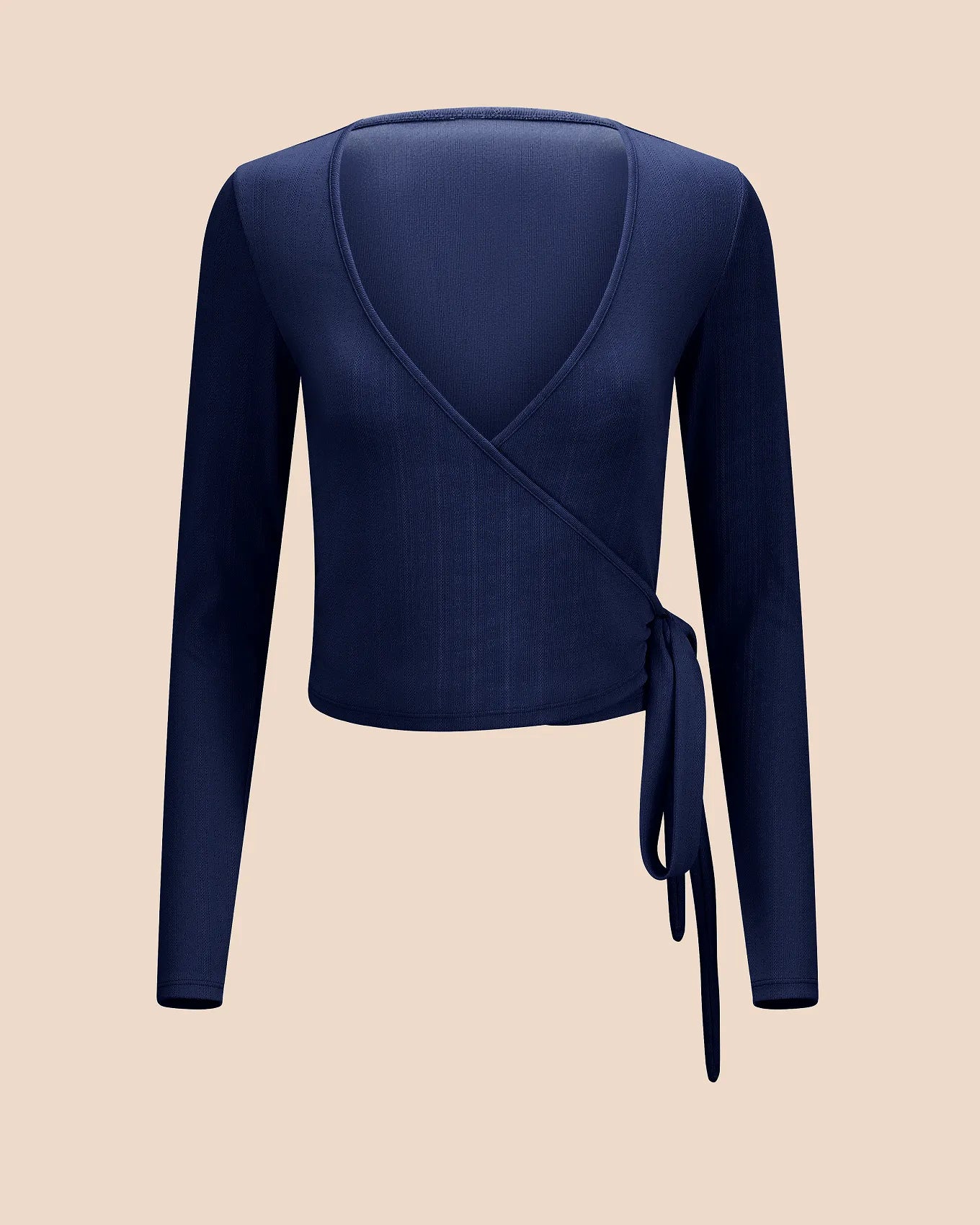 Pointelle Ballet Wrap Blue