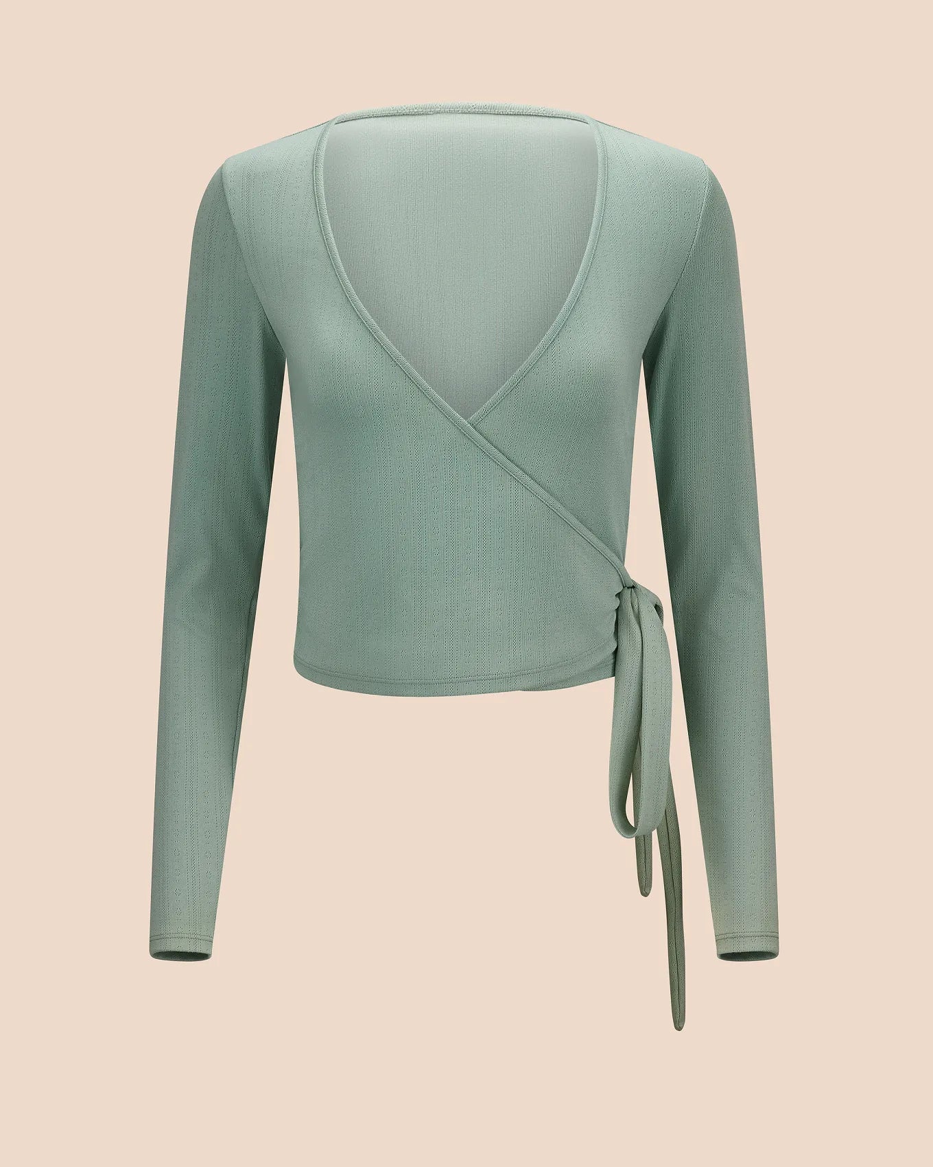 Pointelle Ballet Wrap Green