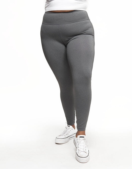 Haley Heathered Legging Gray