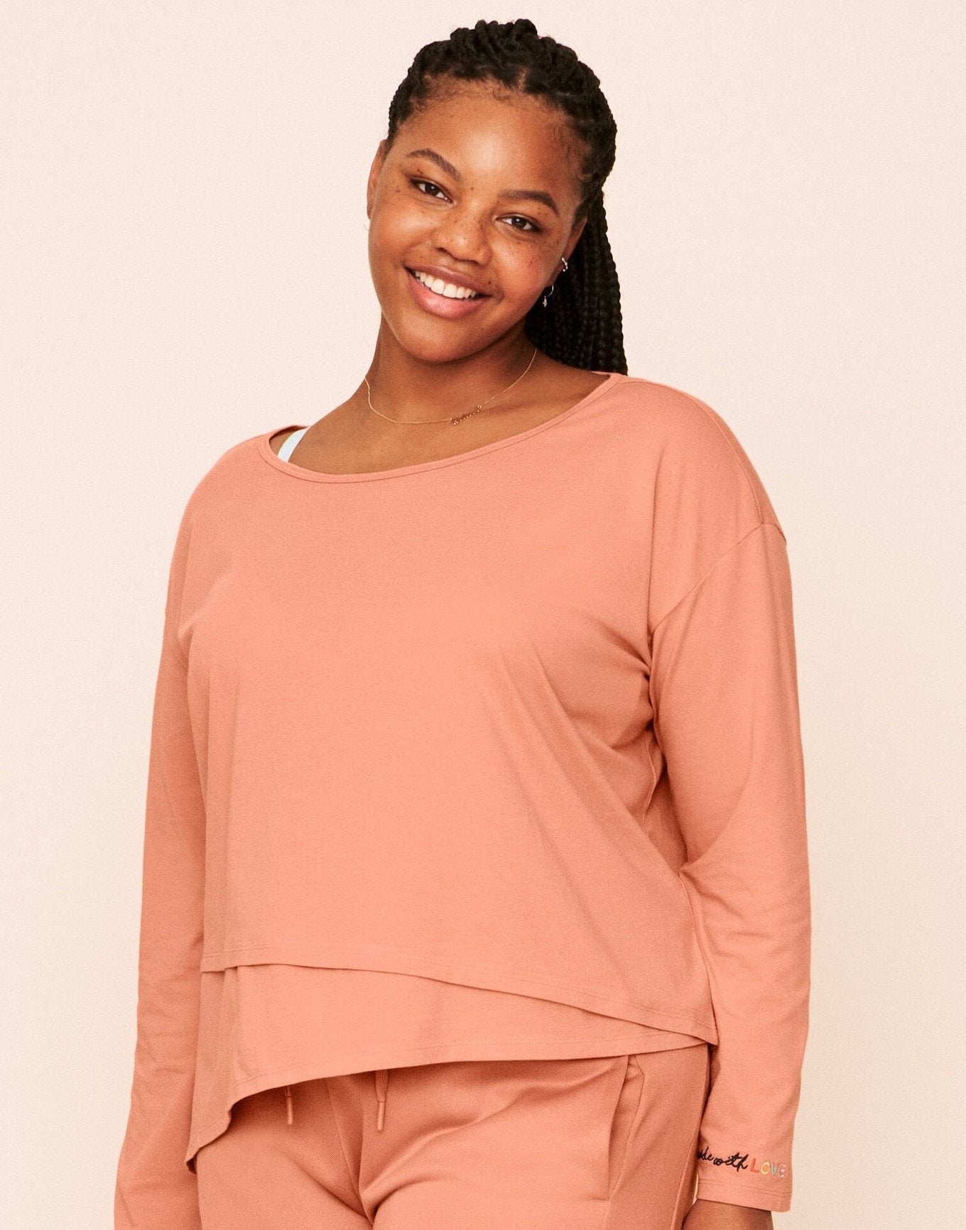 Robin Asymmetrical Top Print