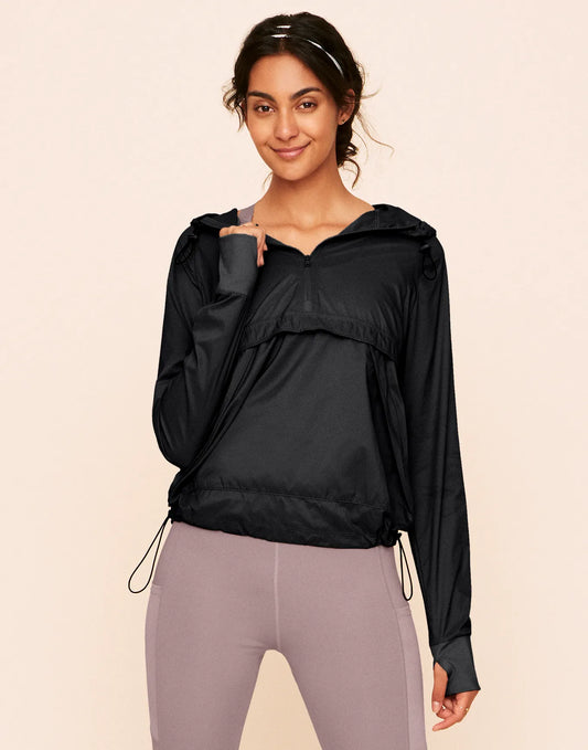 Lexie Sheer Windbreaker Jacket Black
