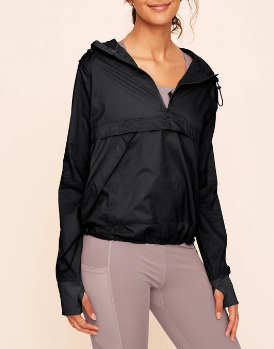 Lexie Sheer Windbreaker Jacket Black