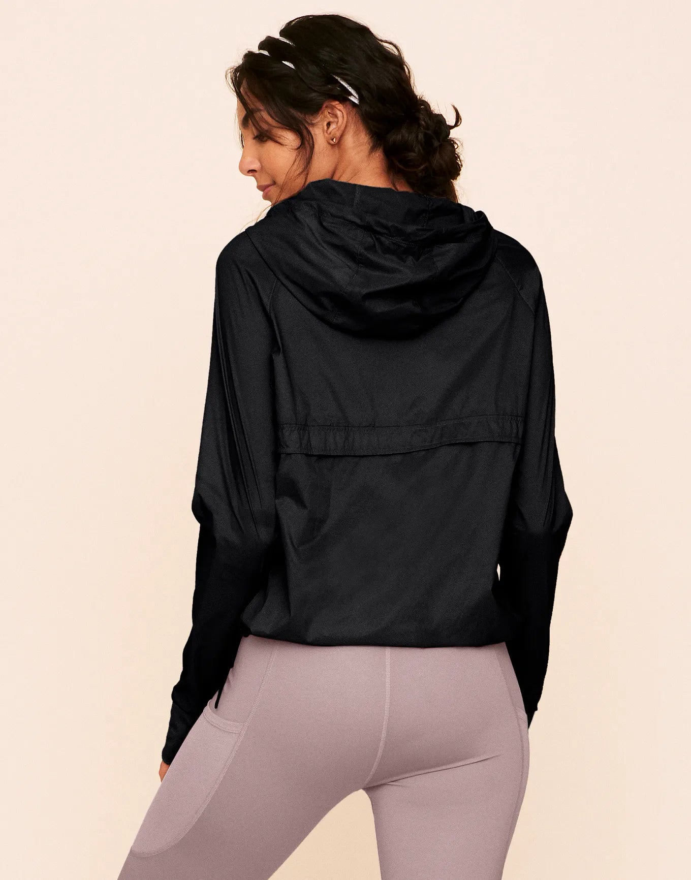 Lexie Sheer Windbreaker Jacket Black