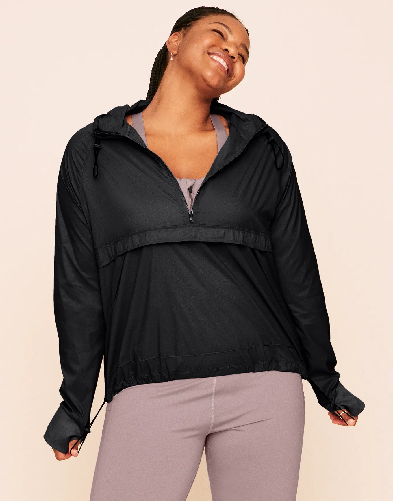 Lexie Sheer Windbreaker Jacket Black