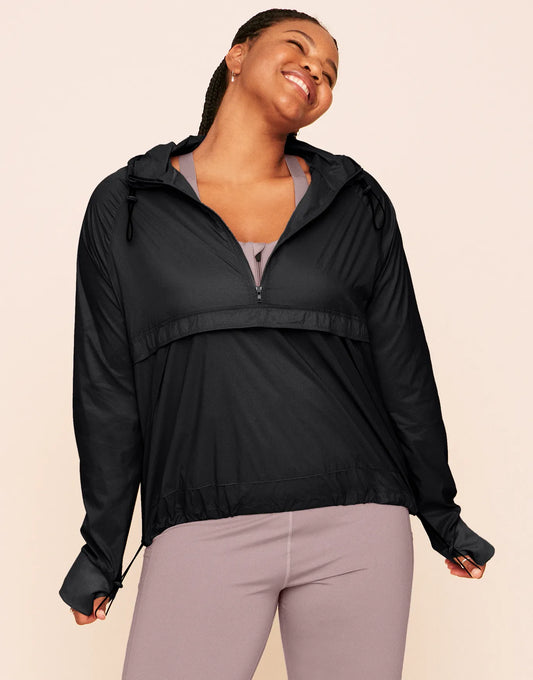 Lexie Sheer Windbreaker Jacket Black
