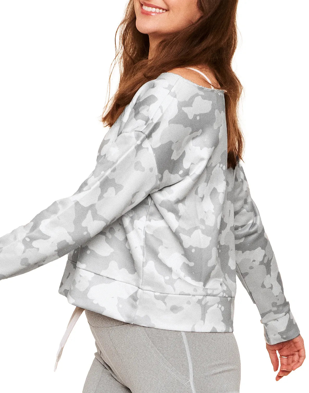 Reese Boat Neck Sweater Print