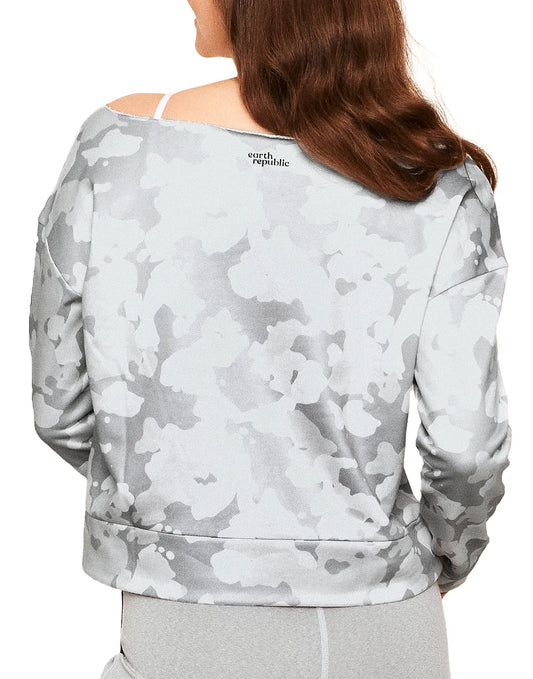 Reese Boat Neck Sweater Print