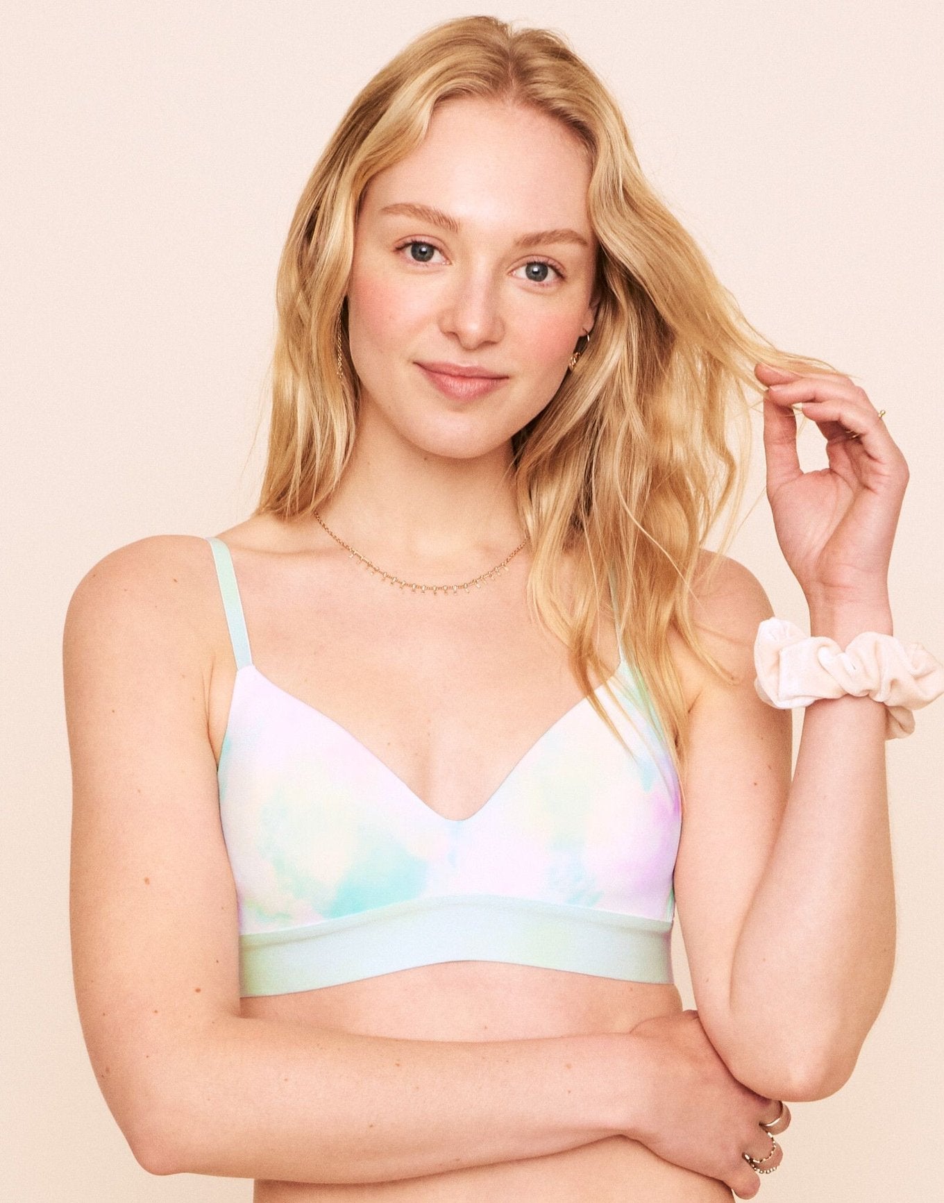 Makenna Lightly Lined Wireless Bra Lined Print