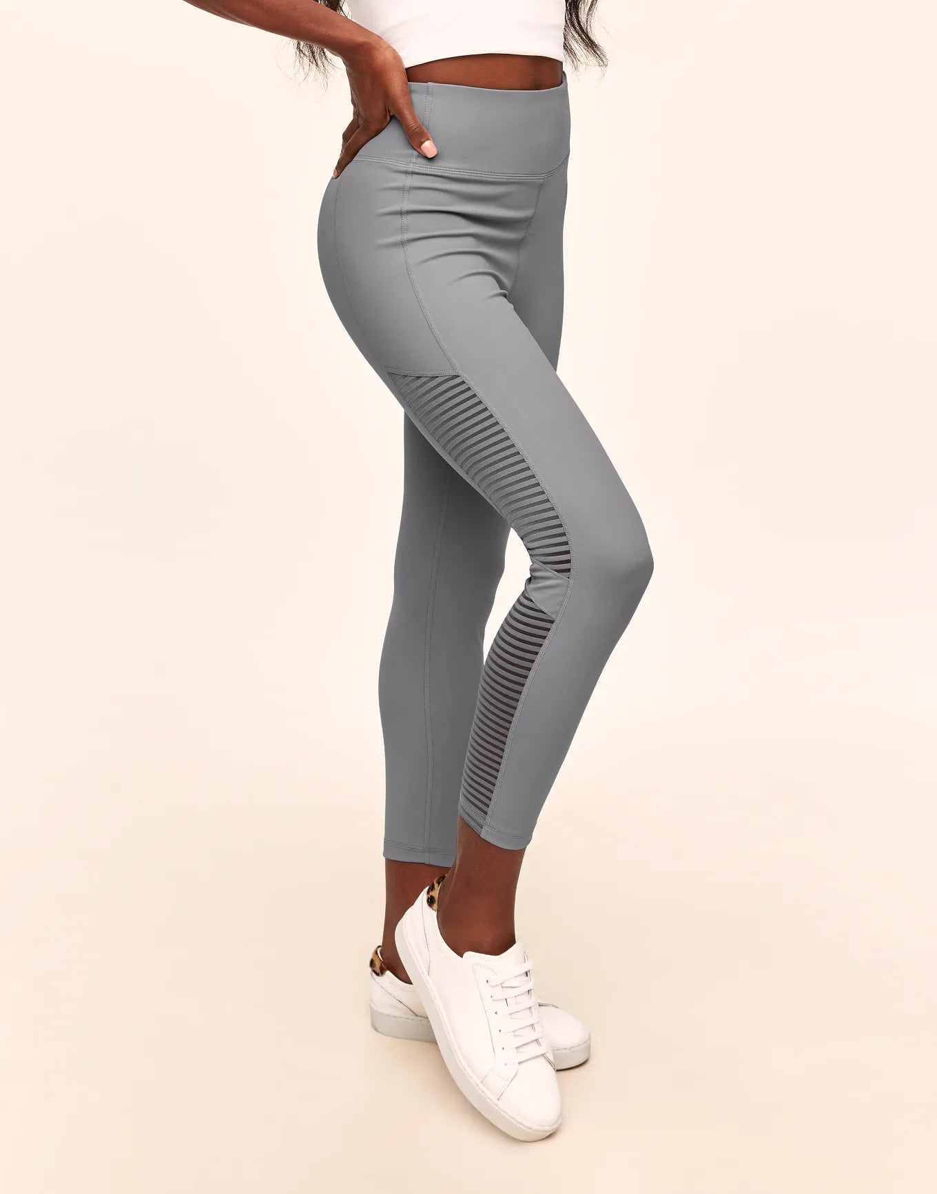 Cali Stripe Mesh Gray