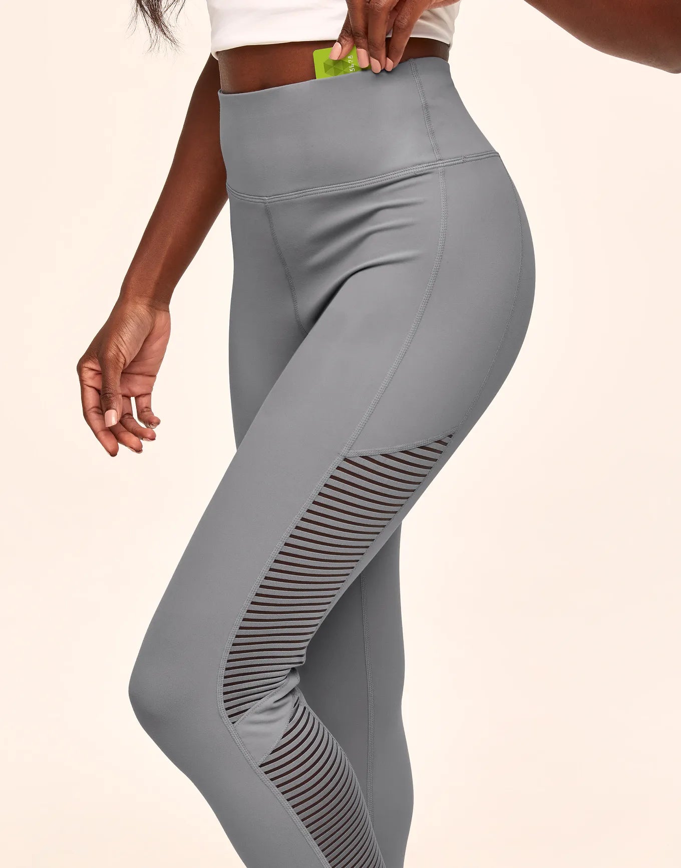 Cali Stripe Mesh Gray