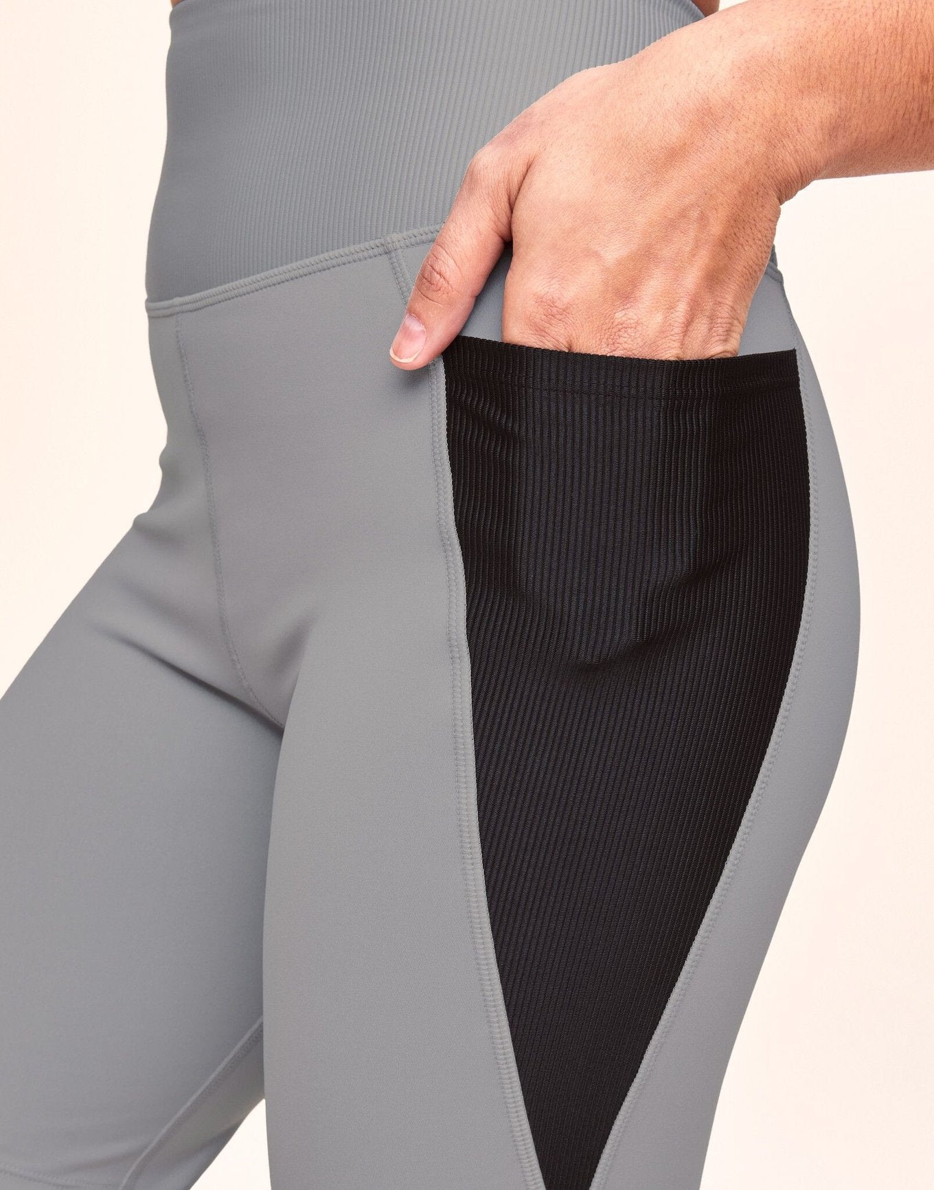 Bailey Brushed Biker Short Gray