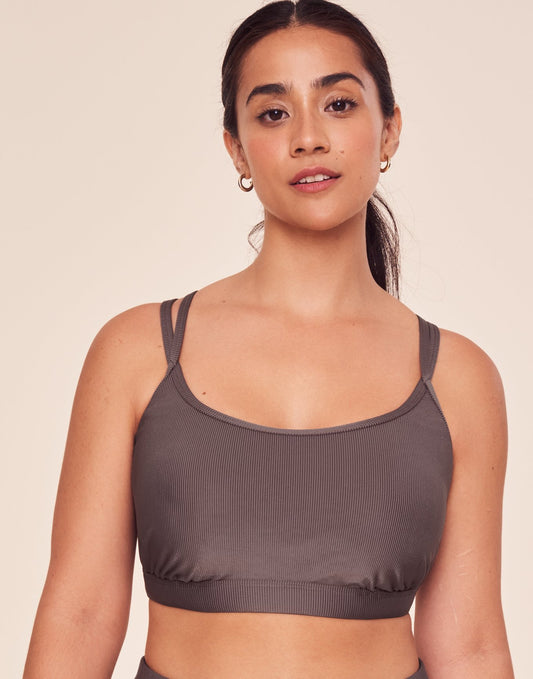 Remy Rib Bra Lined Gray