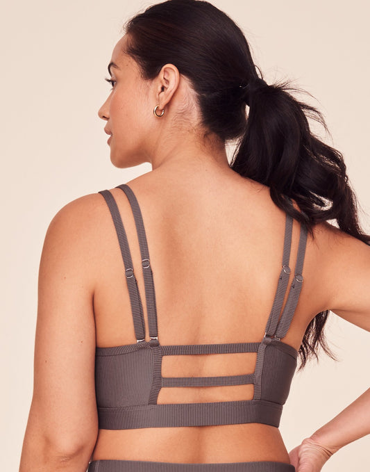 Remy Rib Bra Lined Gray