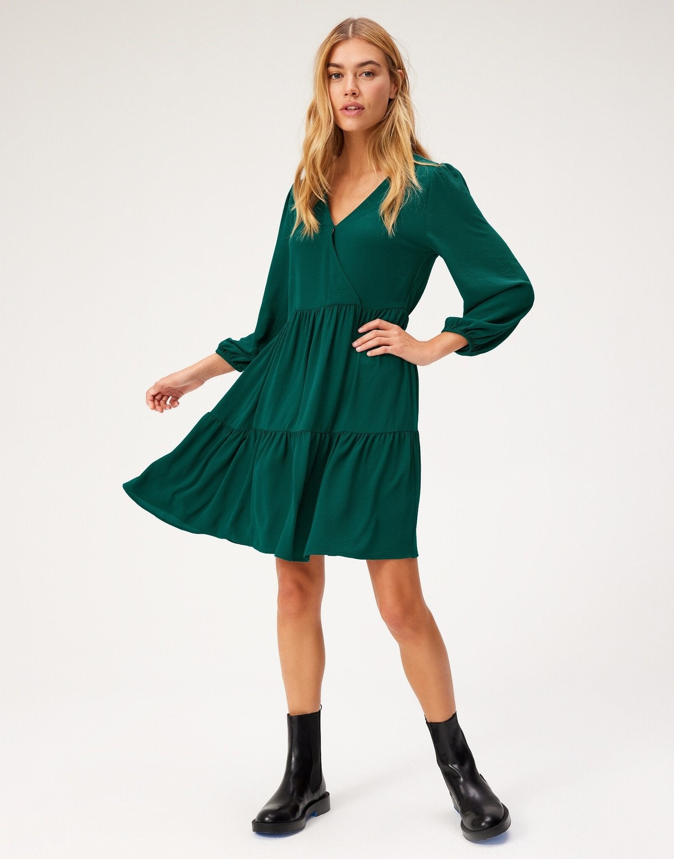 Zinnia Dress Green