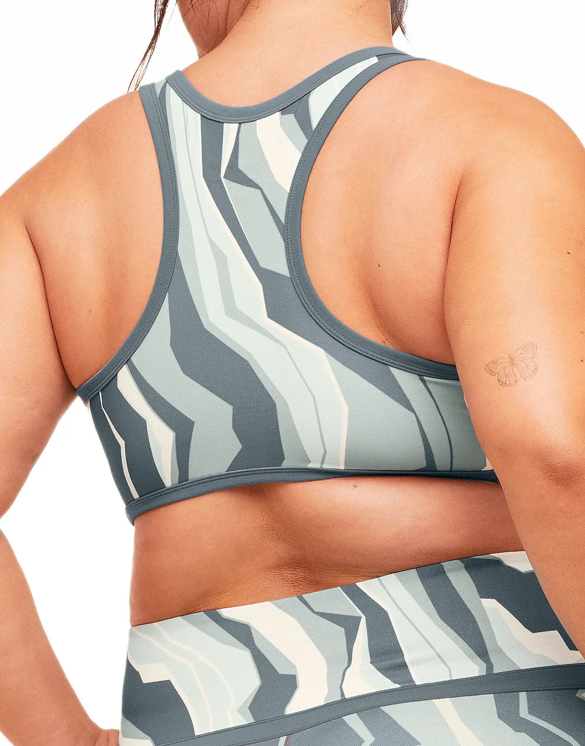 Tori Plunge Sports Bra Lined Print