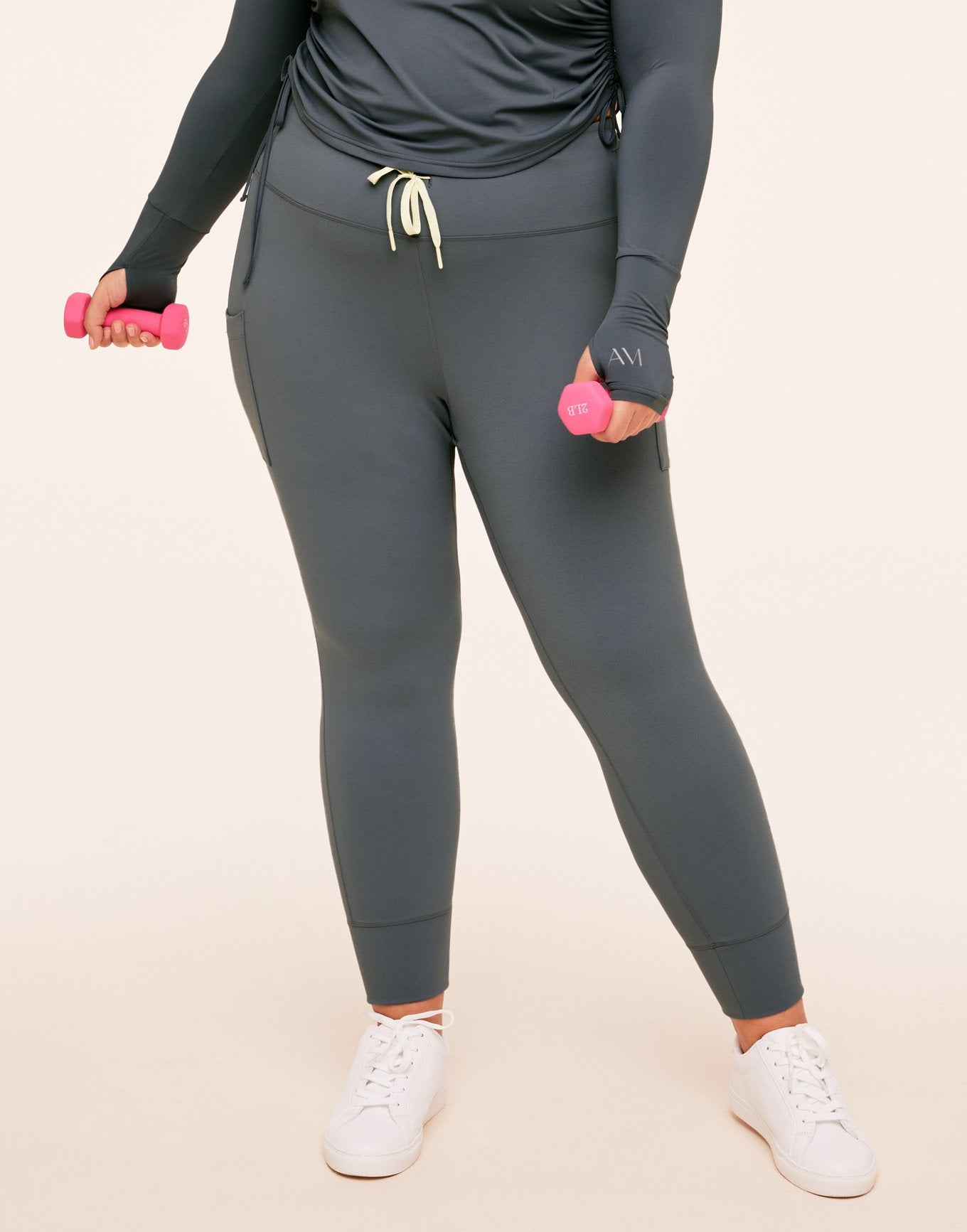 Cora Cozy Slim Jogger Gray