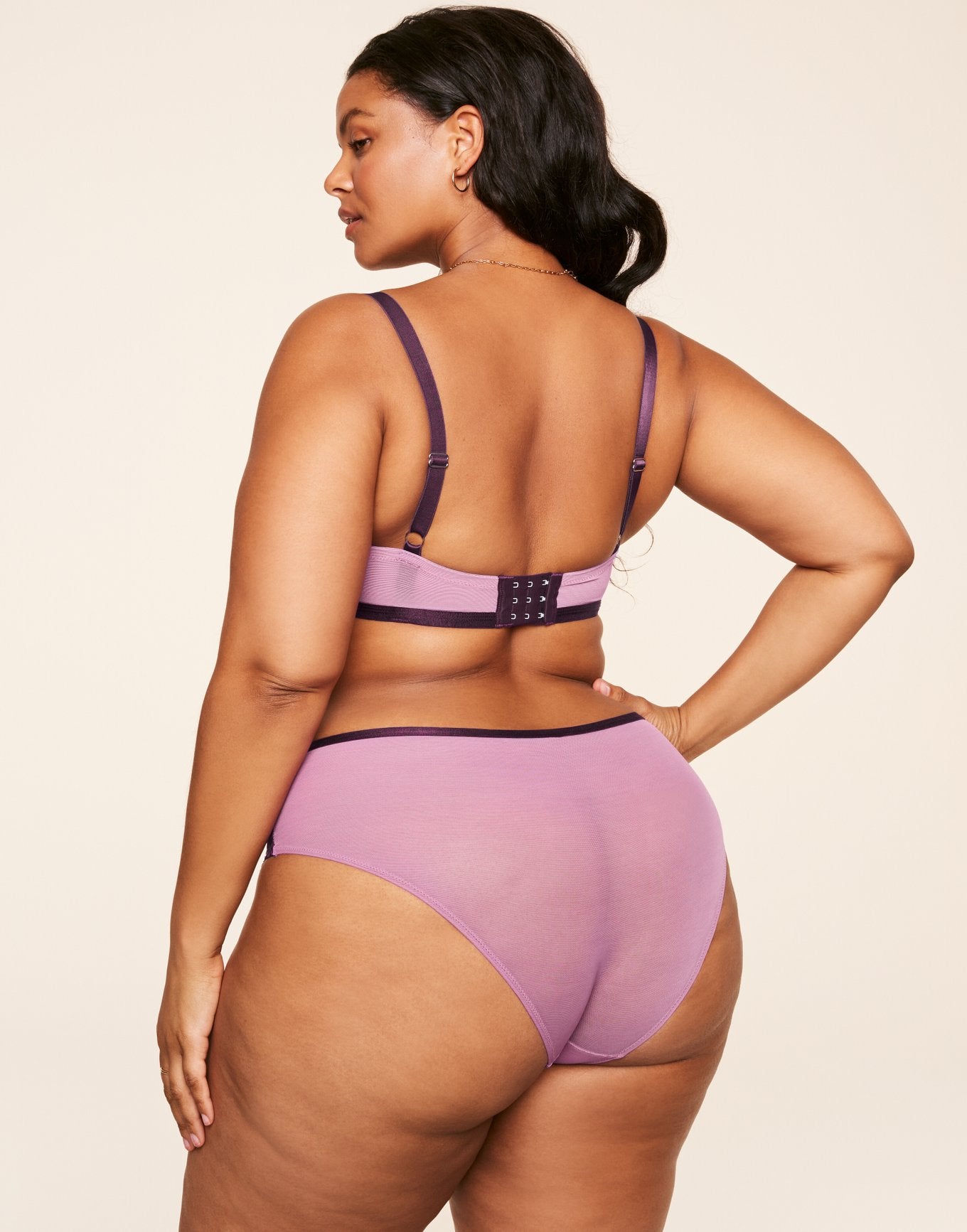 Evelyn Unlined Purple