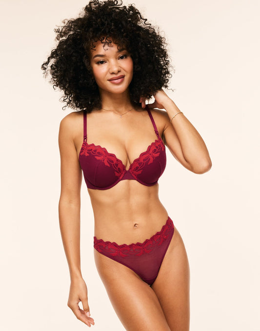 Audrina Push Up Red