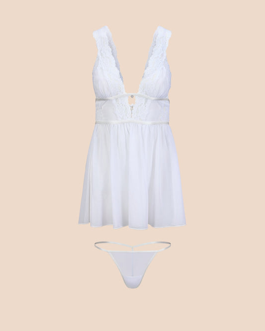 Adalee Unlined White