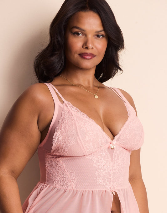 Stevie Unlined Pink