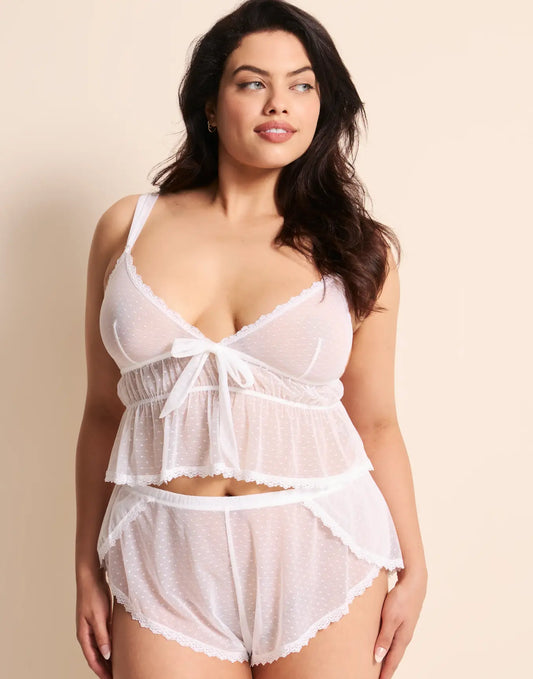 Betty Lou Unlined White