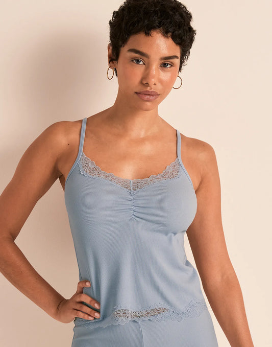 Rib Cami Blue