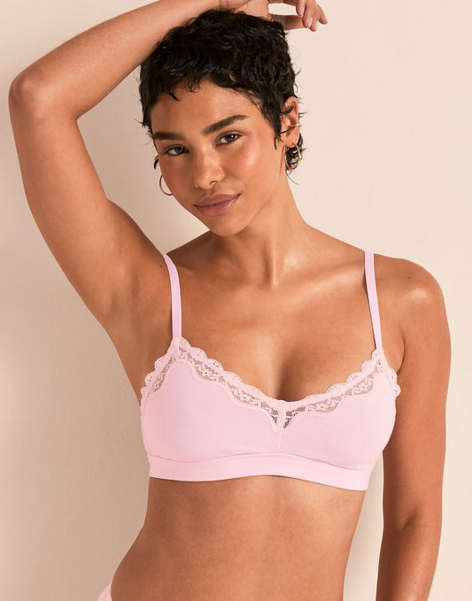 Jersey Wireless Triangle Unlined Pink