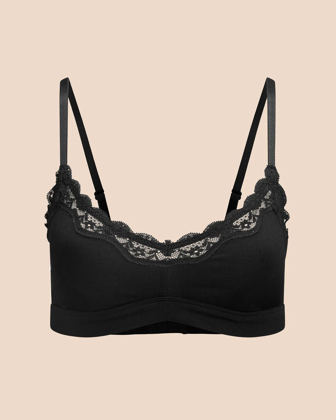 Jersey Wireless Triangle Unlined Black