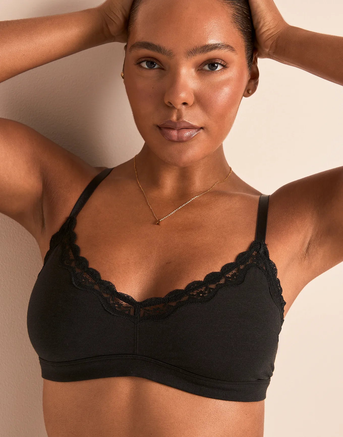 Jersey Wireless Triangle Unlined Black