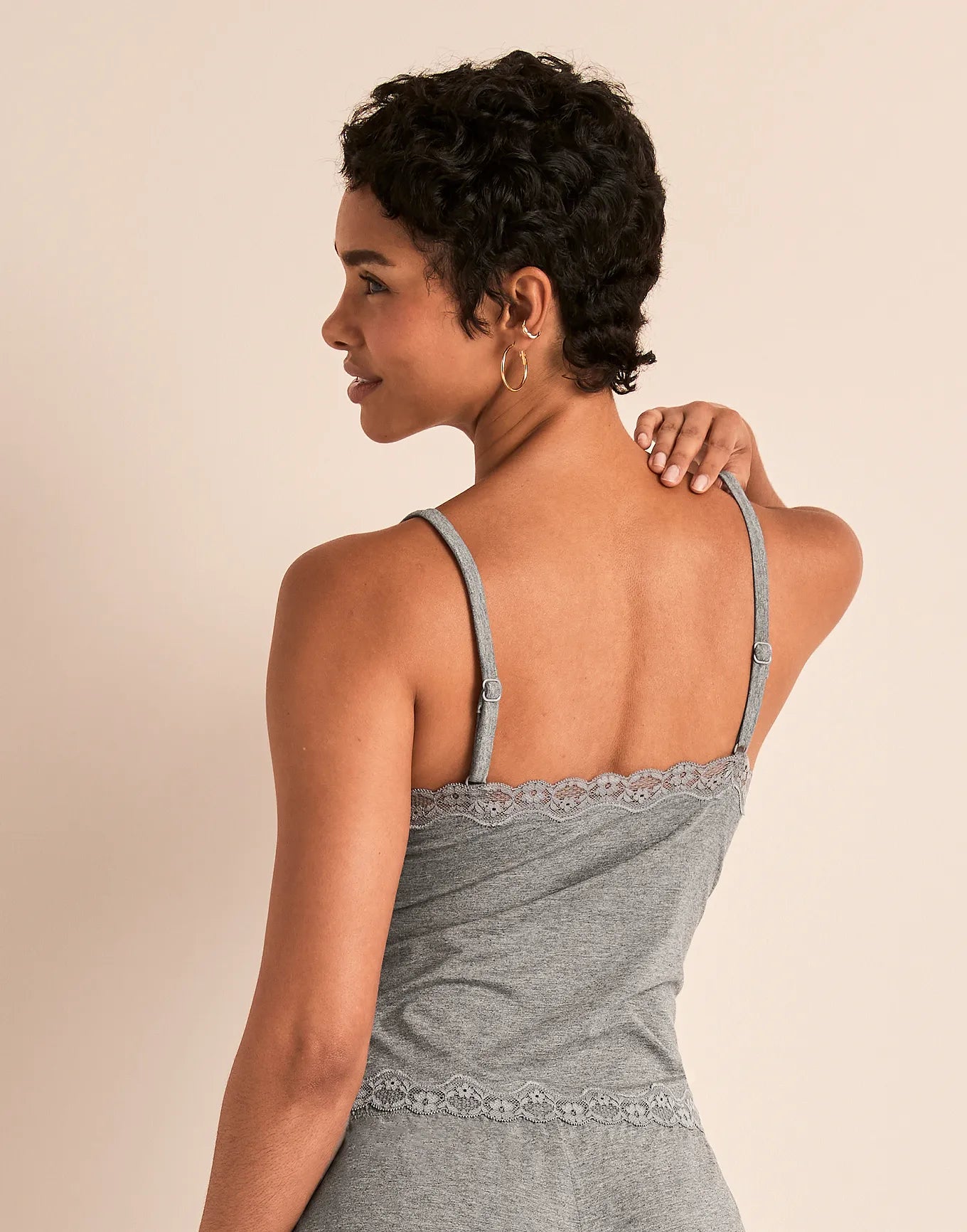 Jersey Cami Unlined Gray