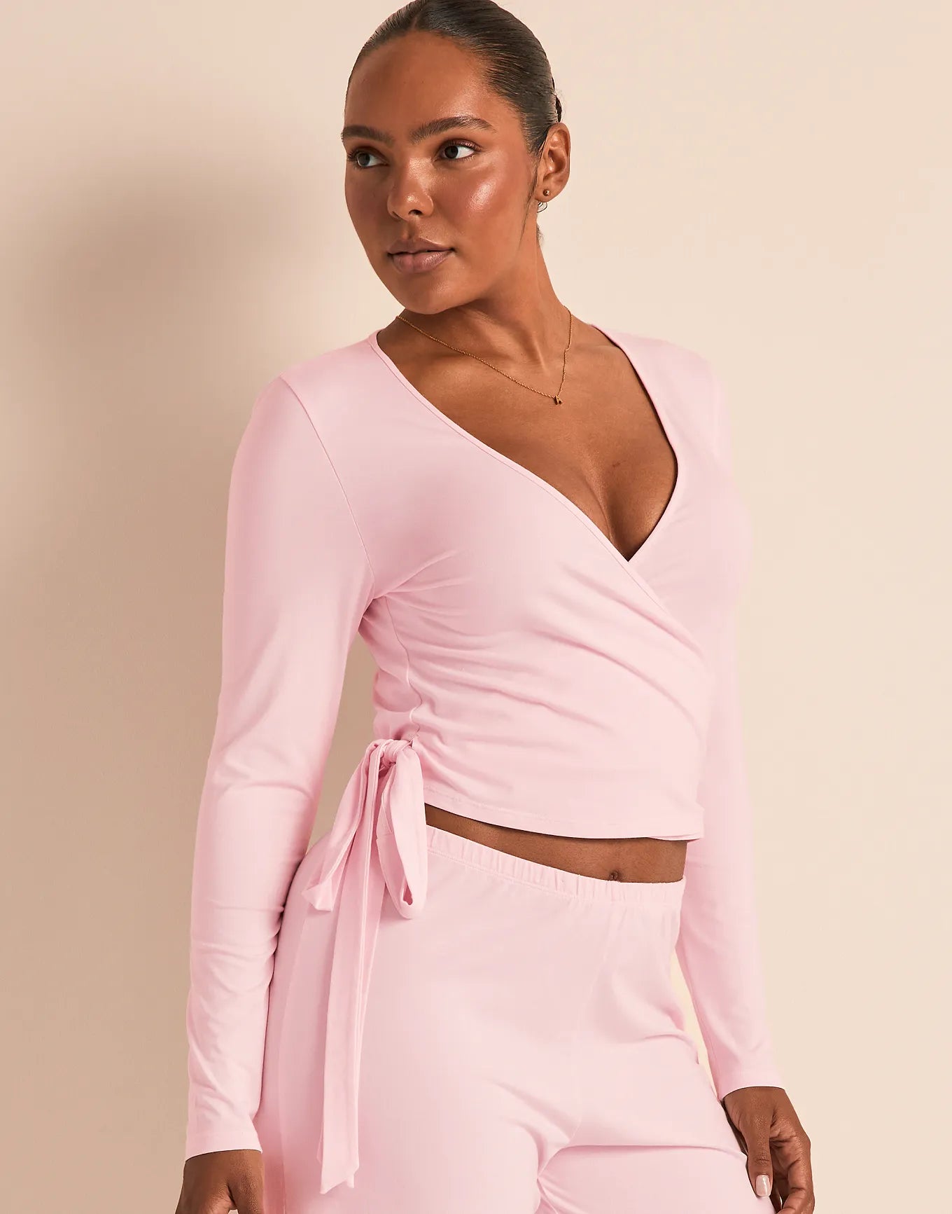 Jersey Ballet Wrap Pink