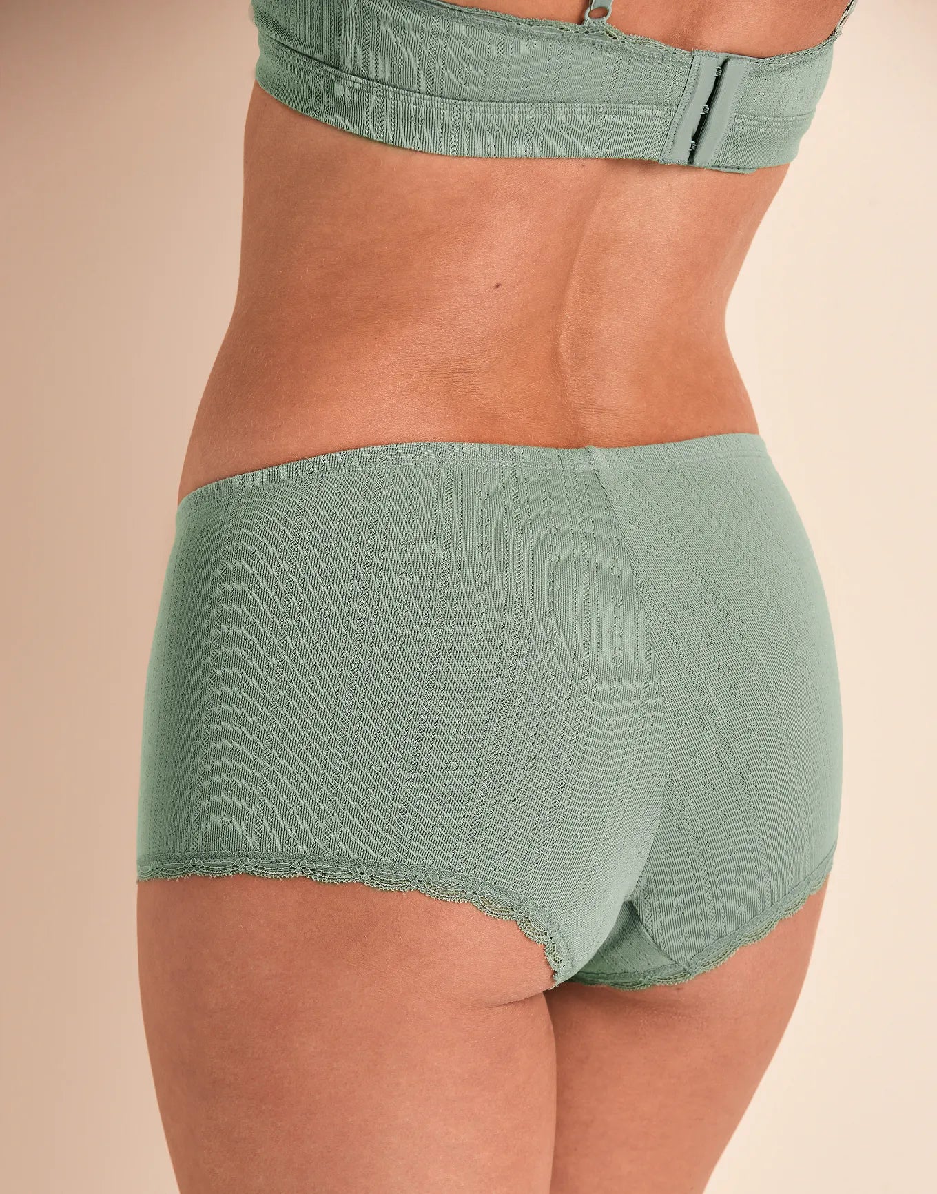 Pointelle Short Green