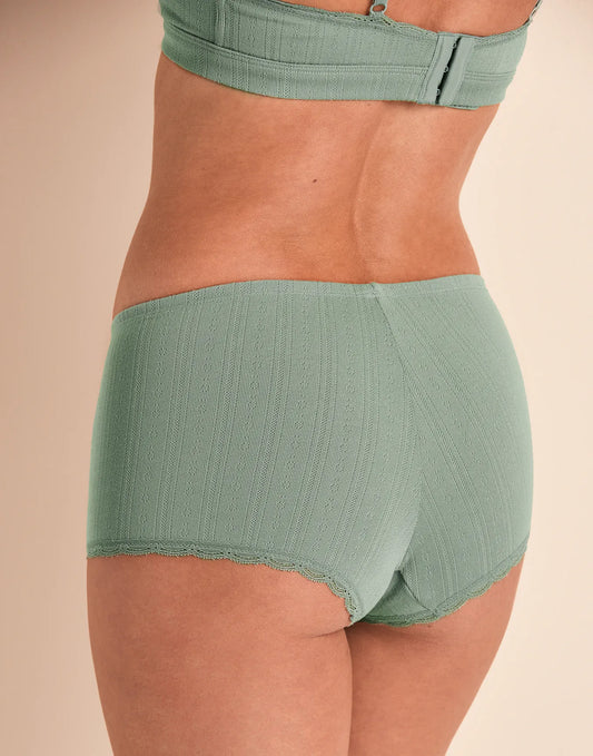 Pointelle Short Green